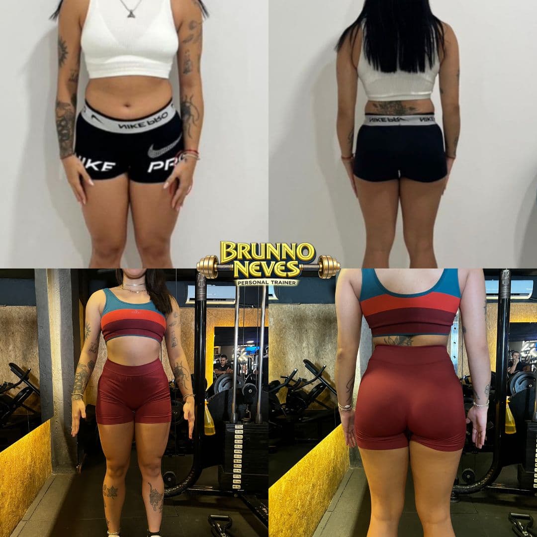 Antes e depois de aluna do Brunno Neves
